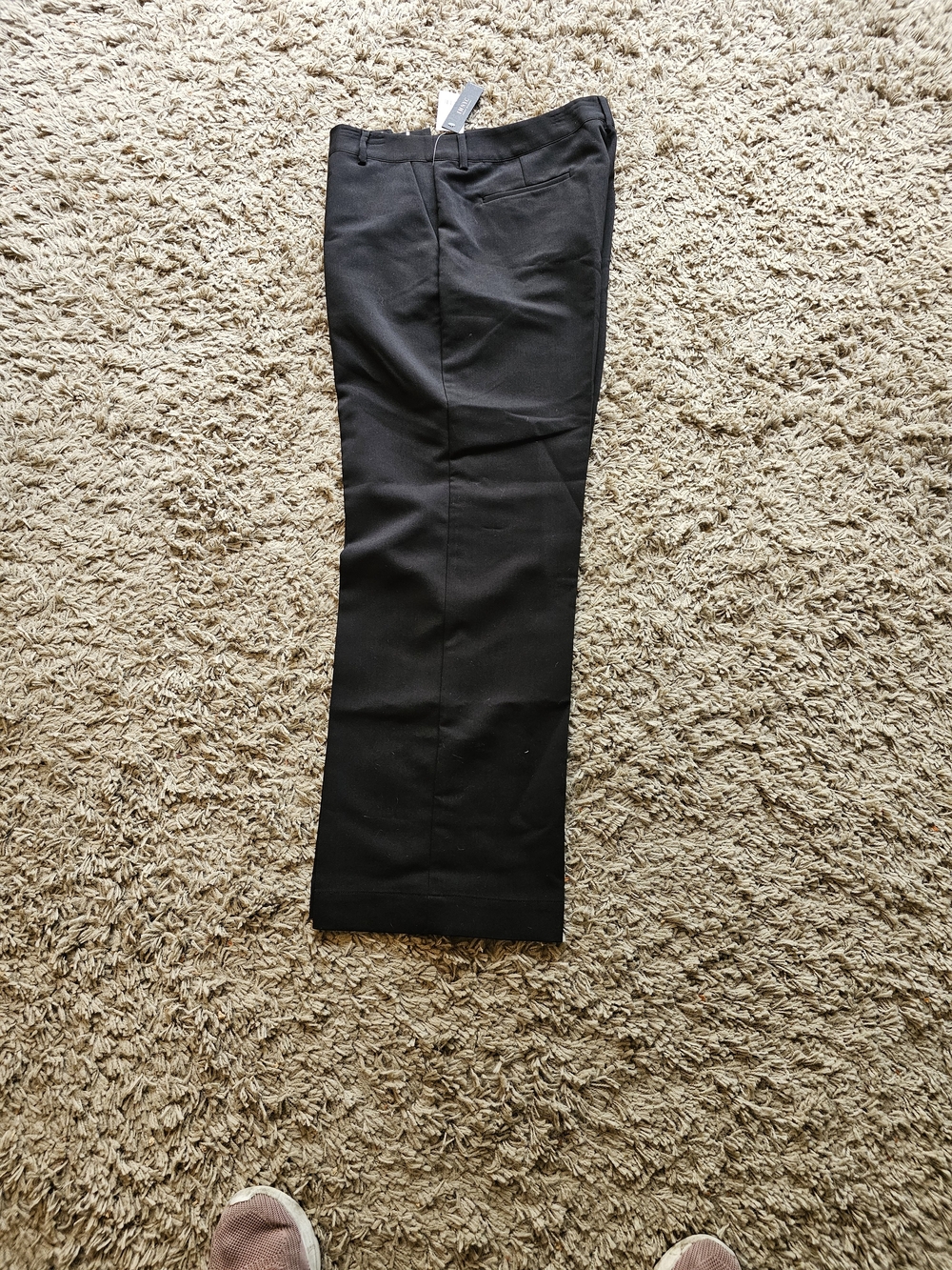 Isaac Mizrahi Black Straight-Leg Dress Pants
